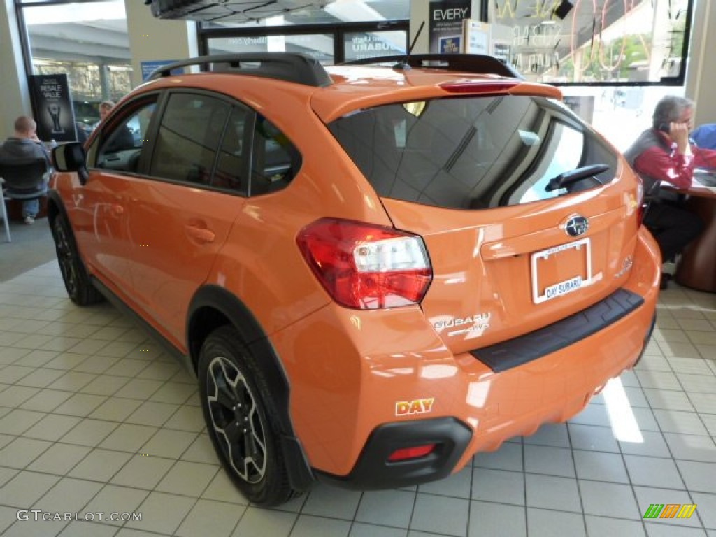 2013 XV Crosstrek 2.0 Limited - Tangerine Orange Pearl / Black photo #2