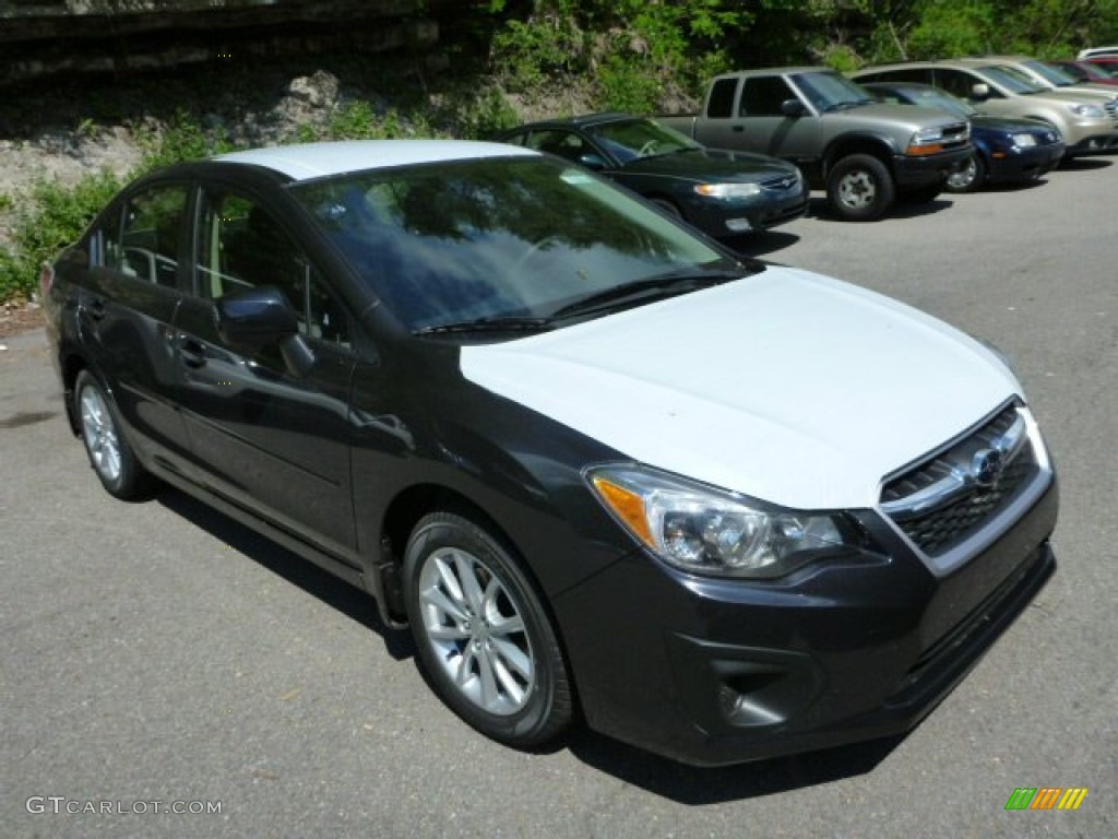 2013 Impreza 2.0i Premium 4 Door - Dark Gray Metallic / Black photo #6