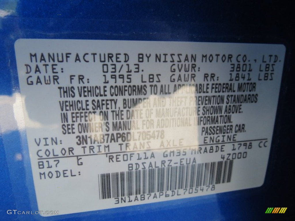 2013 Nissan Sentra SR Parts Photos