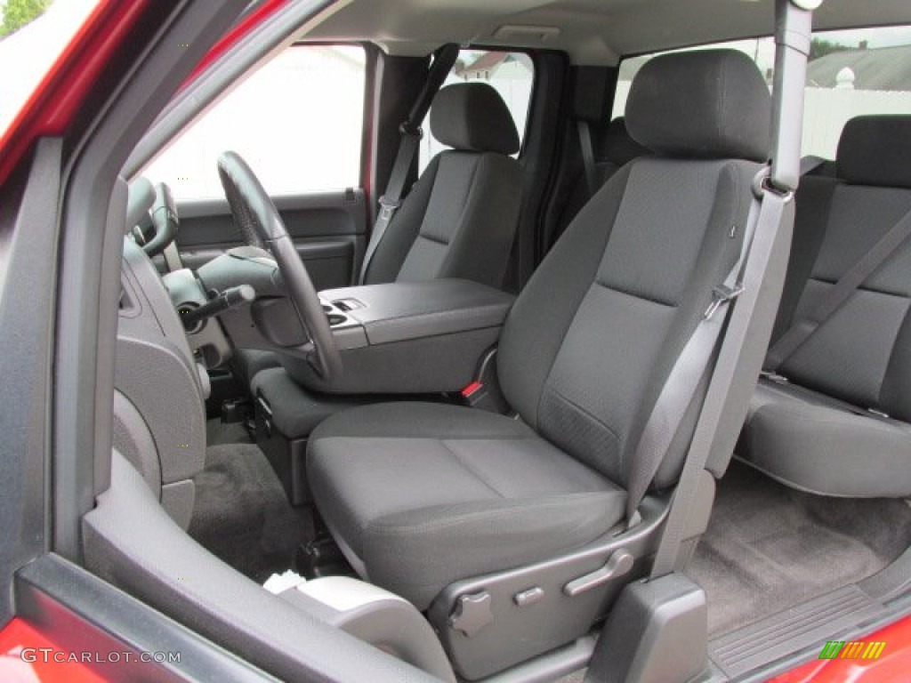Ebony Interior 2010 Chevrolet Silverado 1500 LT Extended Cab 4x4 Photo #81053646