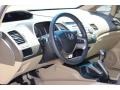 Ivory 2008 Honda Civic EX Sedan Steering Wheel