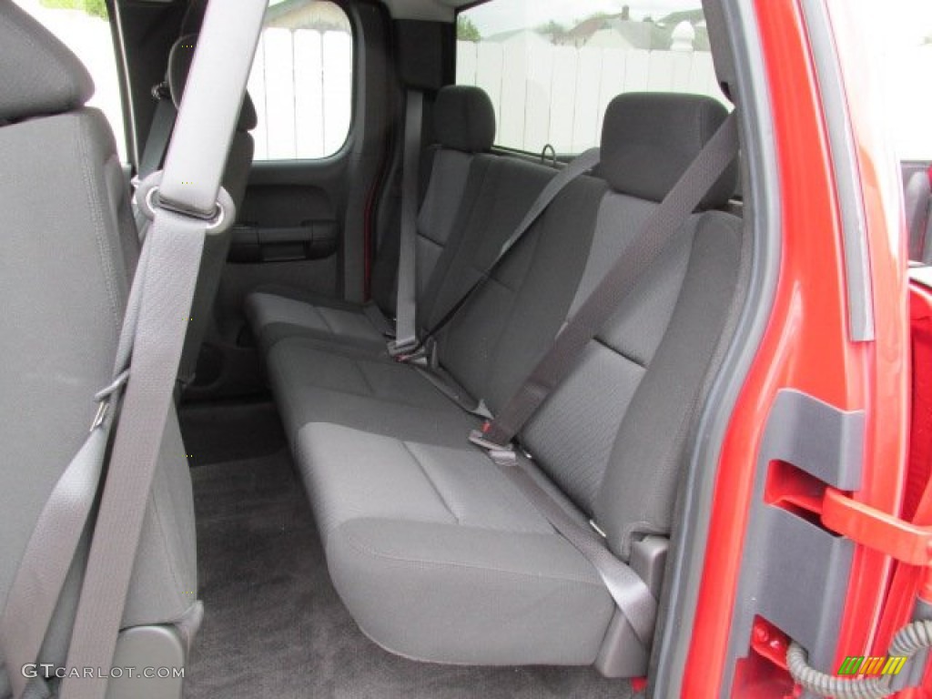 Ebony Interior 2010 Chevrolet Silverado 1500 LT Extended Cab 4x4 Photo #81053688
