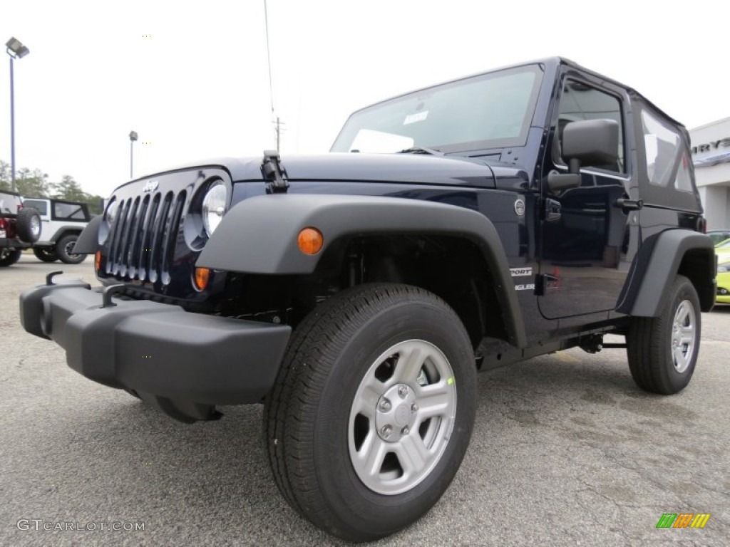 2013 Wrangler Sport 4x4 - True Blue Pearl / Black photo #3