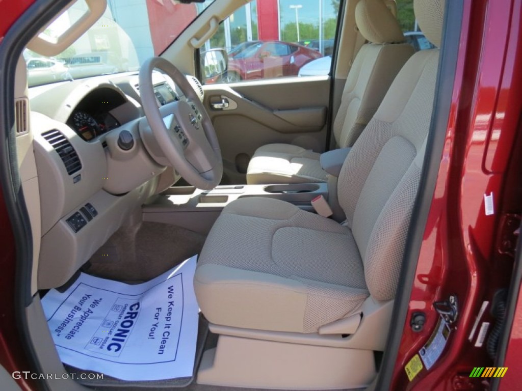 Beige Interior 2013 Nissan Frontier SV V6 Crew Cab Photo #81054795