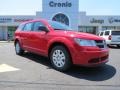 2013 Bright Red Dodge Journey SE  photo #1