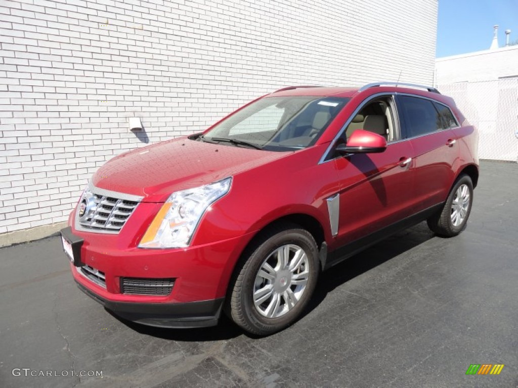2013 SRX Luxury FWD - Crystal Red Tintcoat / Shale/Brownstone photo #1
