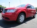 2013 Bright Red Dodge Journey SE  photo #3