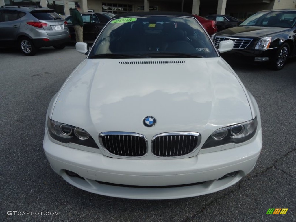 2006 3 Series 325i Convertible - Alpine White / Black photo #6