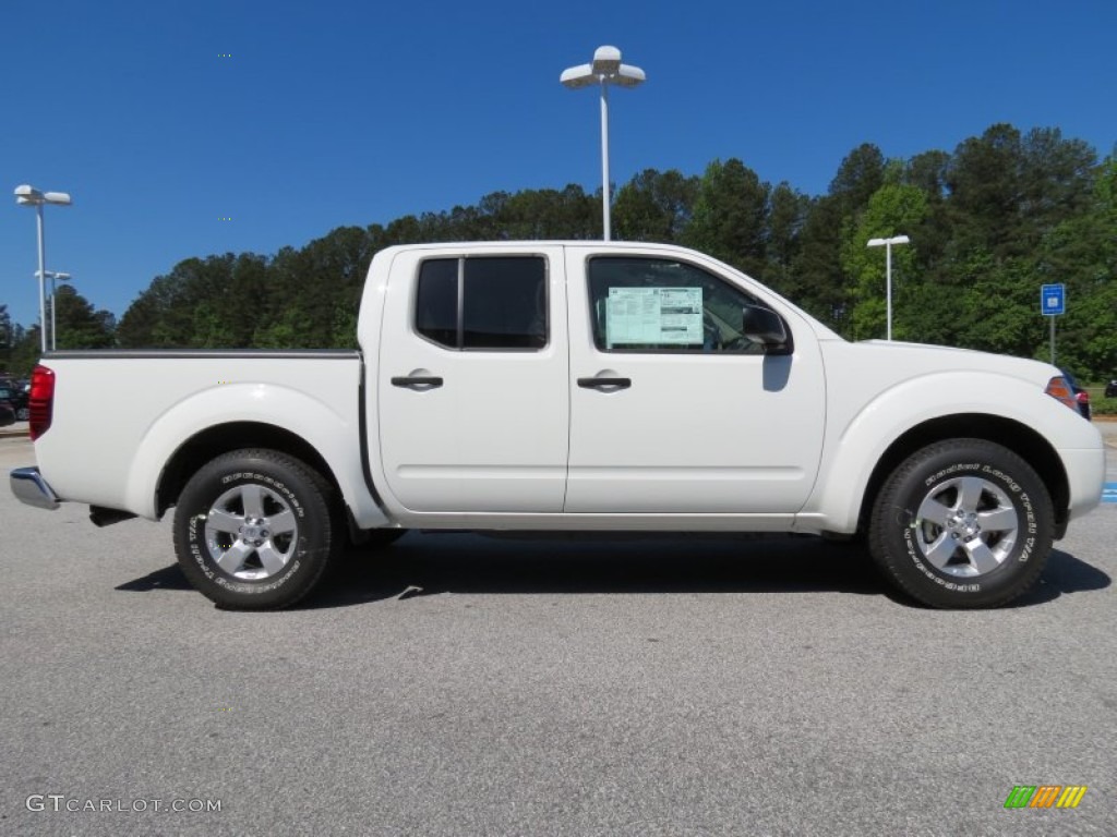 Glacier White 2013 Nissan Frontier SV V6 Crew Cab Exterior Photo #81056416