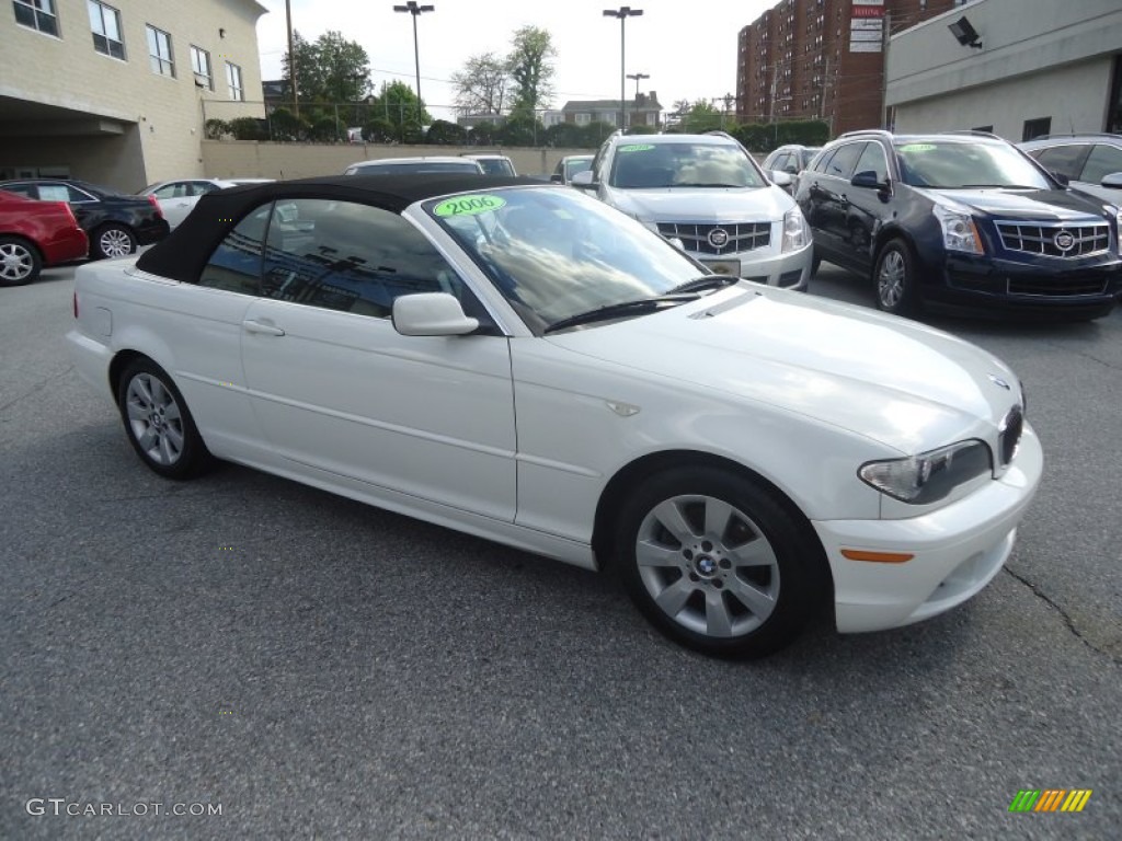 2006 3 Series 325i Convertible - Alpine White / Black photo #7