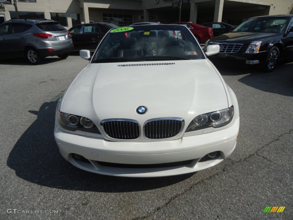 2006 3 Series 325i Convertible - Alpine White / Black photo #16