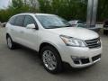 White Diamond Tricoat 2013 Chevrolet Traverse LT AWD Exterior