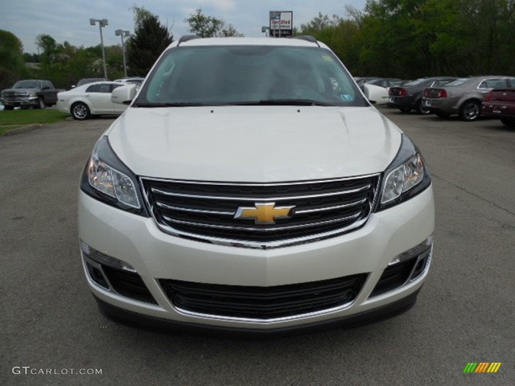 White Diamond Tricoat 2013 Chevrolet Traverse LT AWD Exterior Photo #81057213
