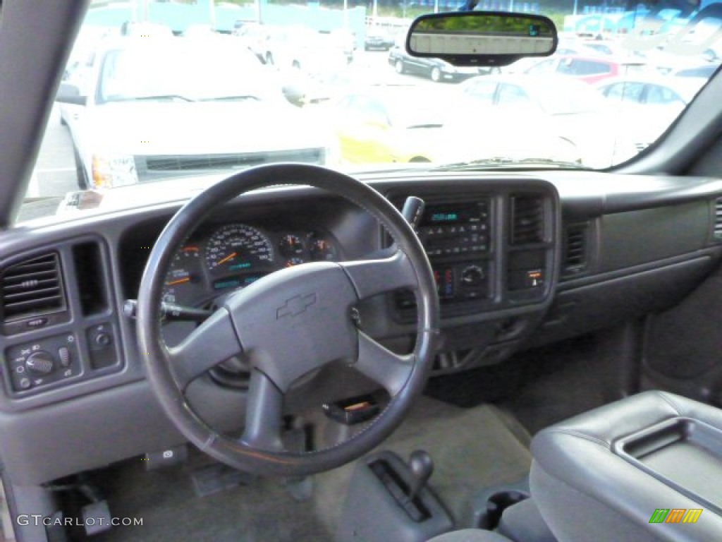 2003 Silverado 3500 LS Extended Cab 4x4 Dually - Light Pewter Metallic / Dark Charcoal photo #6