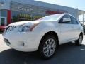 2013 Pearl White Nissan Rogue SV  photo #1
