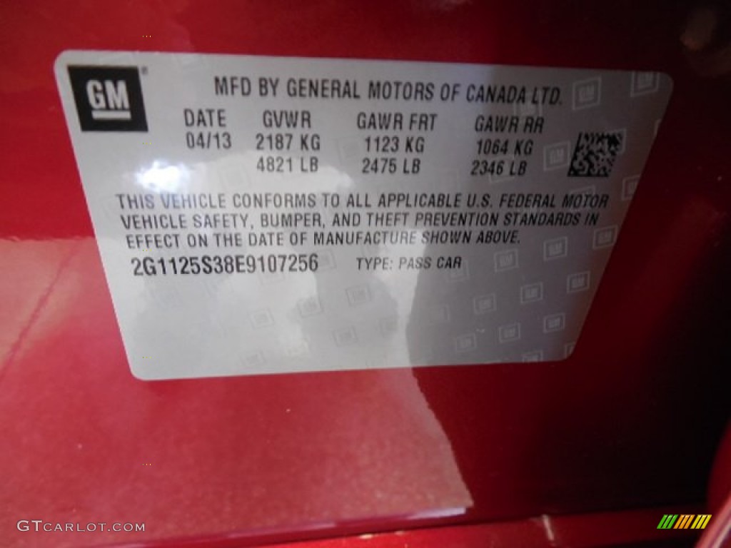 2014 Impala LT - Crystal Red Tintcoat / Jet Black photo #19