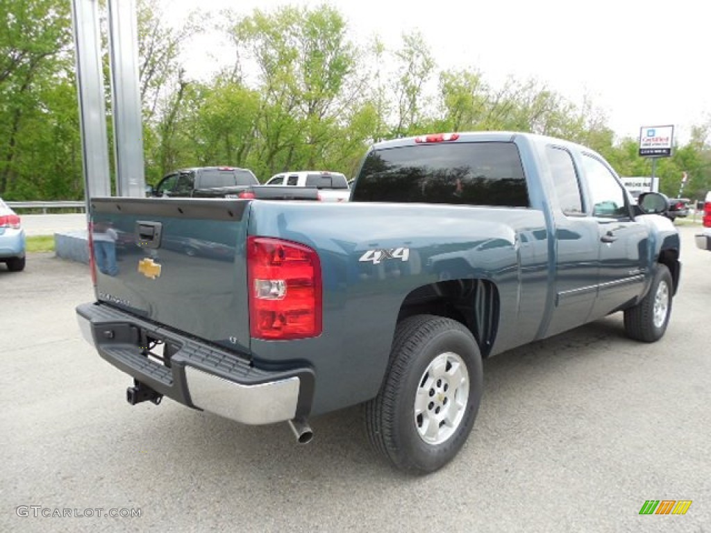 2013 Silverado 1500 LT Extended Cab 4x4 - Blue Granite Metallic / Ebony photo #7