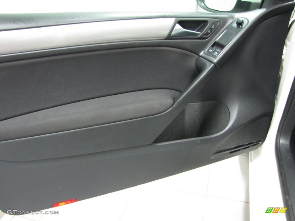 2010 Volkswagen Golf 2 Door Titan Black Door Panel Photo #81059978