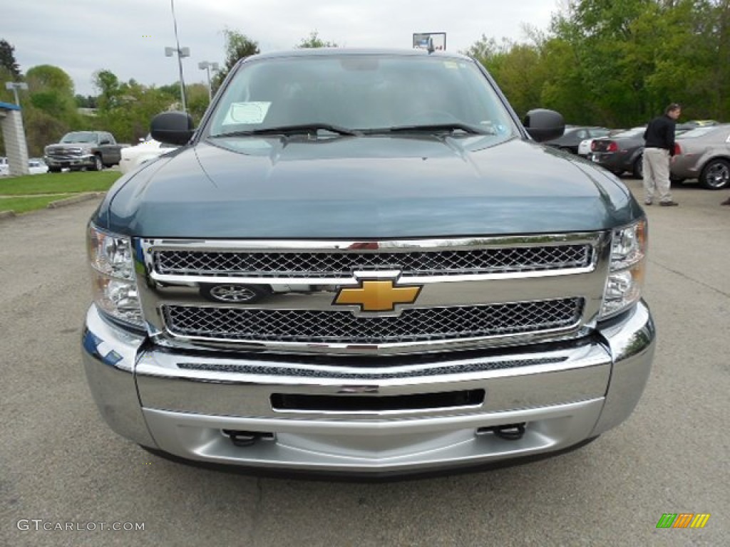 2013 Silverado 1500 LT Extended Cab 4x4 - Blue Granite Metallic / Ebony photo #12