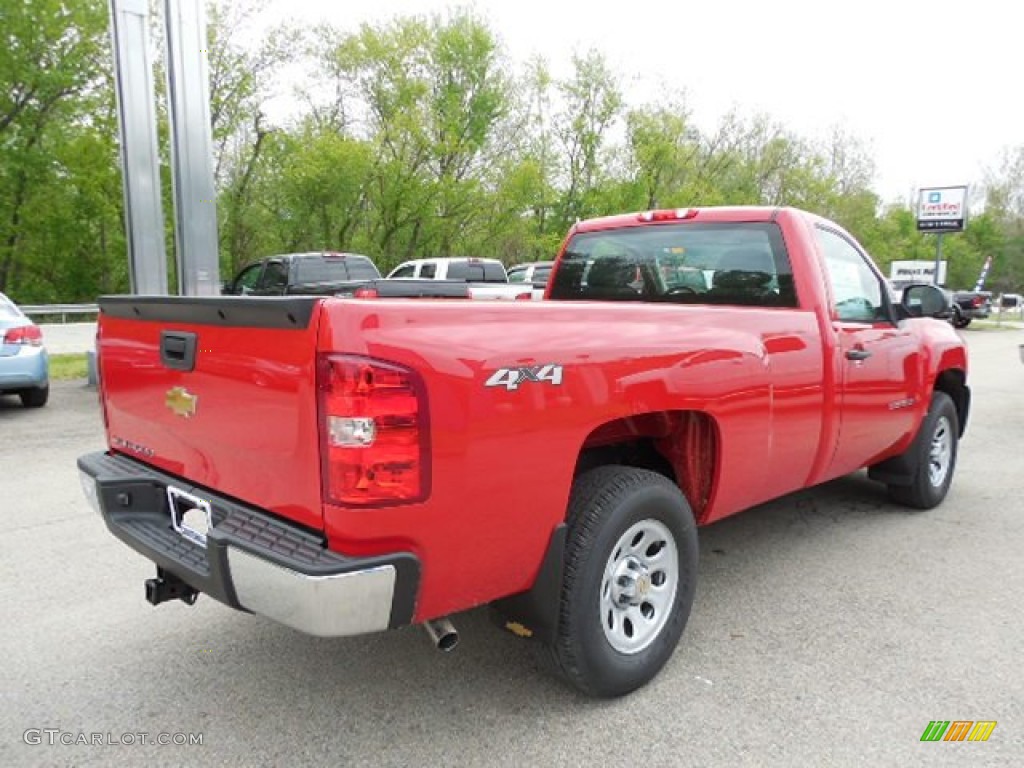 2013 Silverado 1500 Work Truck Regular Cab 4x4 - Victory Red / Dark Titanium photo #7