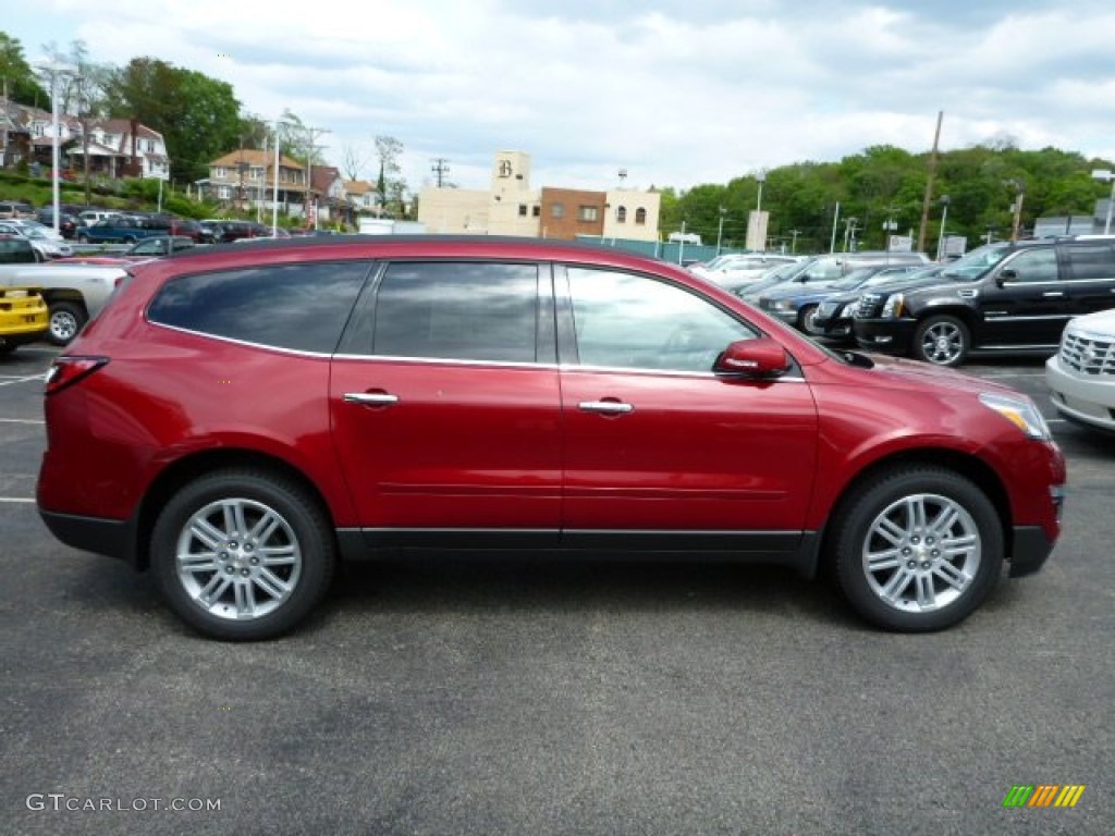 2013 Traverse LT AWD - Crystal Red Tintcoat / Ebony photo #2