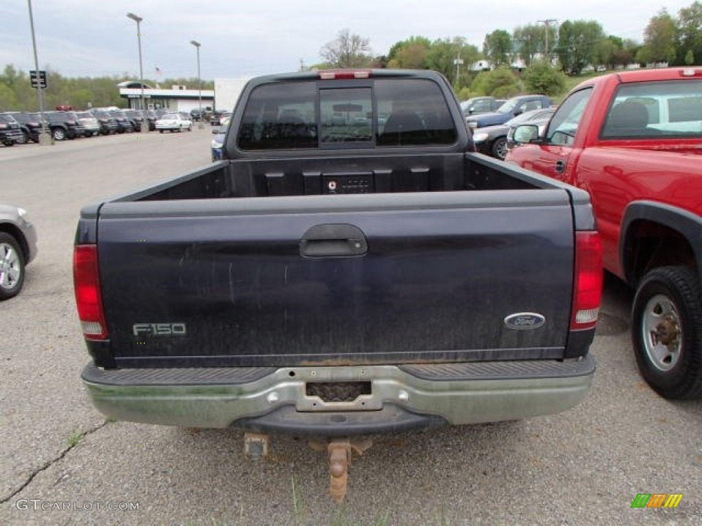 2000 F150 Lariat Extended Cab 4x4 - Deep Wedgewood Blue Metallic / Medium Parchment photo #5