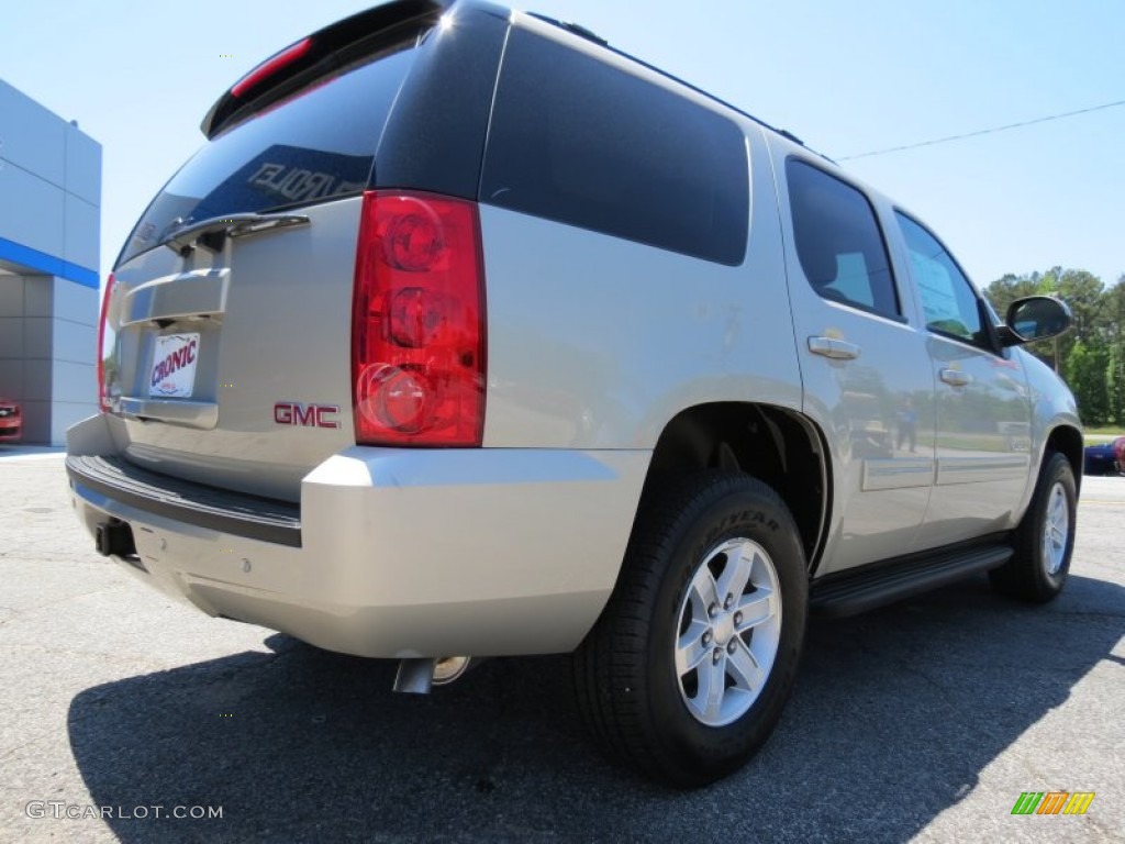 2013 Yukon SLE - Champagne Silver Metallic / Cocoa/Light Cashmere photo #7