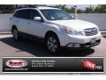 2010 Satin White Pearl Subaru Outback 2.5i Premium Wagon  photo #1