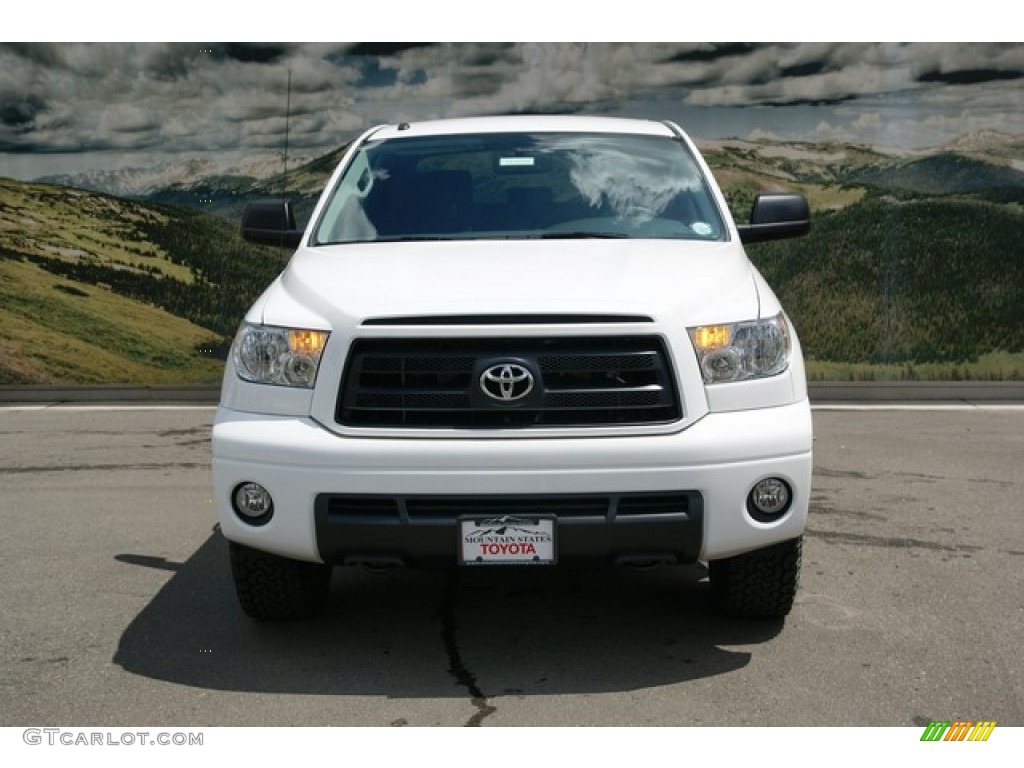 2013 Tundra TRD Rock Warrior CrewMax 4x4 - Super White / Black photo #3