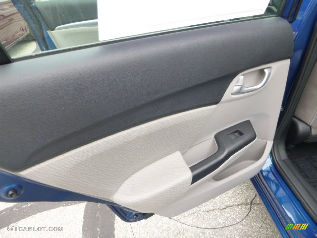 2013 Civic EX Sedan - Dyno Blue Pearl / Gray photo #13