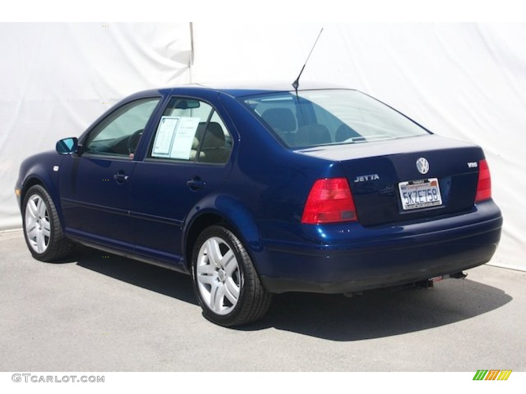 2001 Jetta GLX VR6 Sedan - Galactic Blue / Beige photo #2