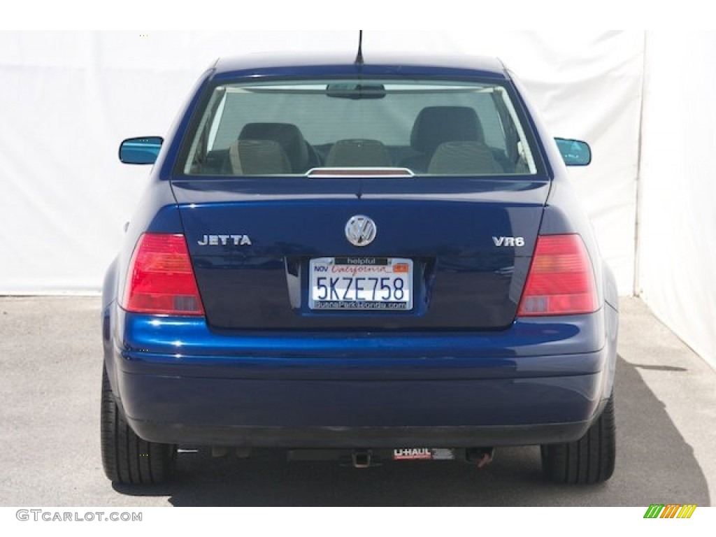 2001 Jetta GLX VR6 Sedan - Galactic Blue / Beige photo #8