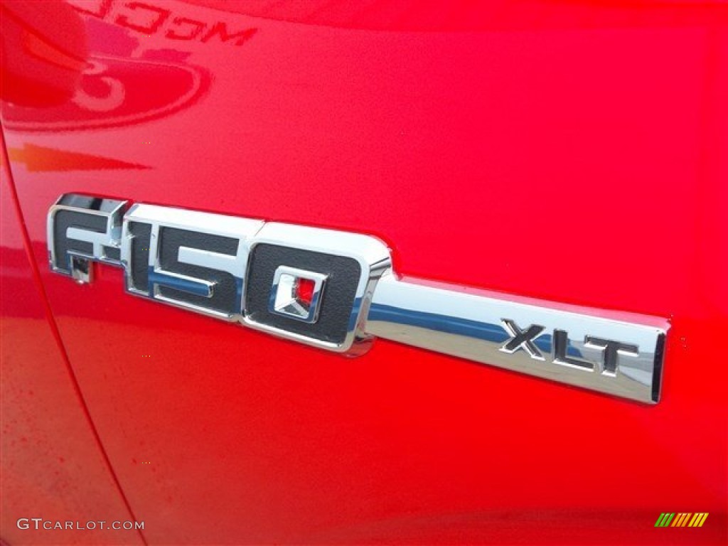 2013 F150 XLT SuperCrew - Race Red / Steel Gray photo #10