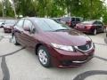 2013 Crimson Red Pearl Honda Civic LX Sedan  photo #1