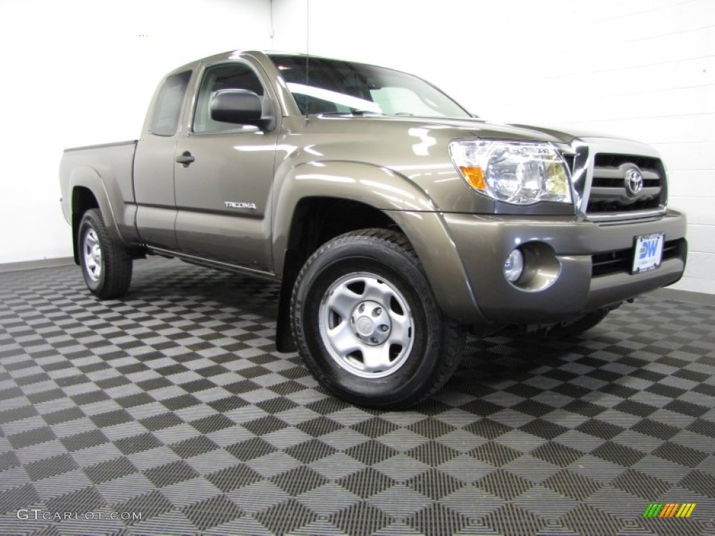 2010 Tacoma V6 Access Cab 4x4 - Pyrite Mica / Graphite photo #1