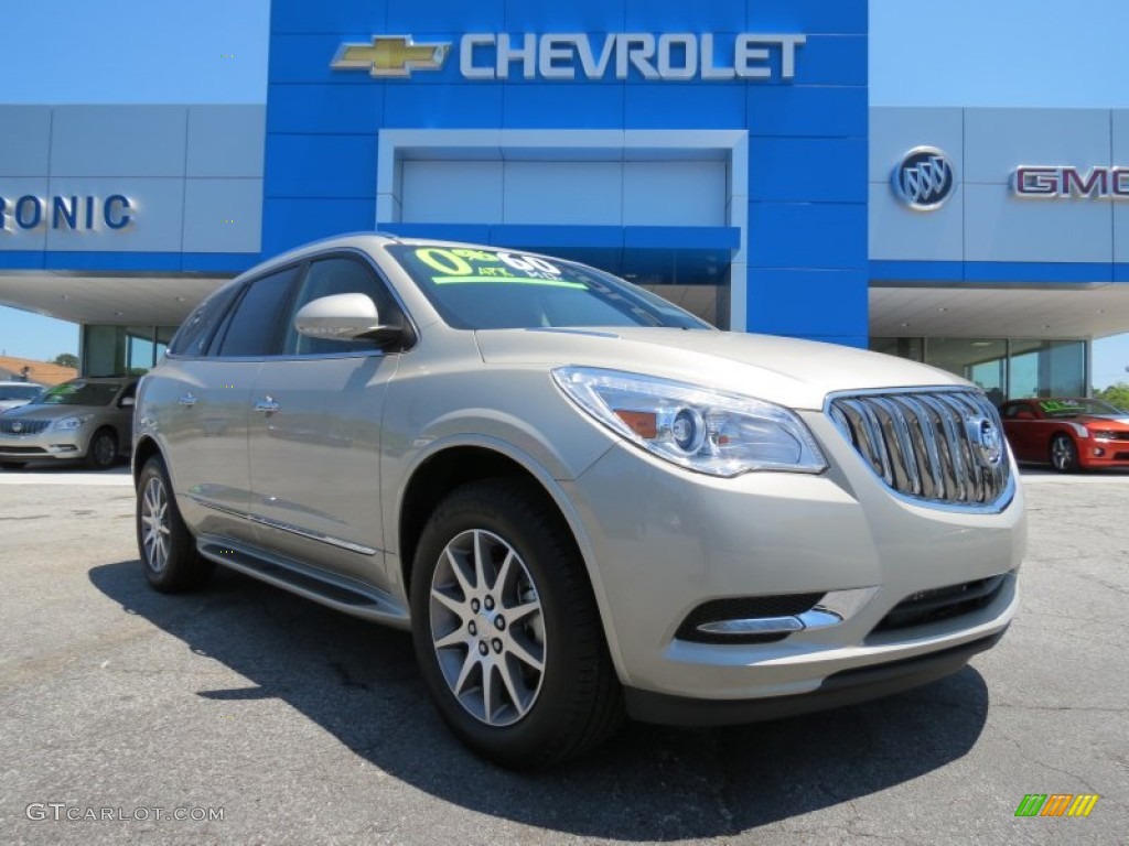 2013 Enclave Leather - Champagne Silver Metallic / Cocoa Leather photo #1
