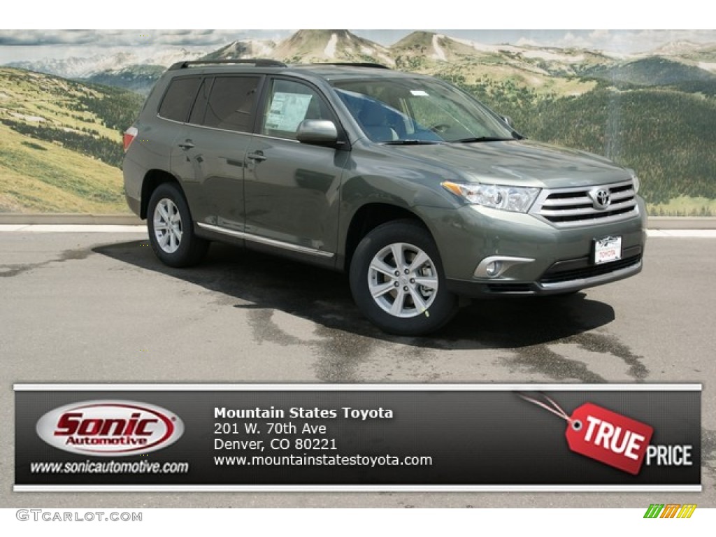2013 Highlander SE 4WD - Cypress Green Pearl / Sand Beige photo #1