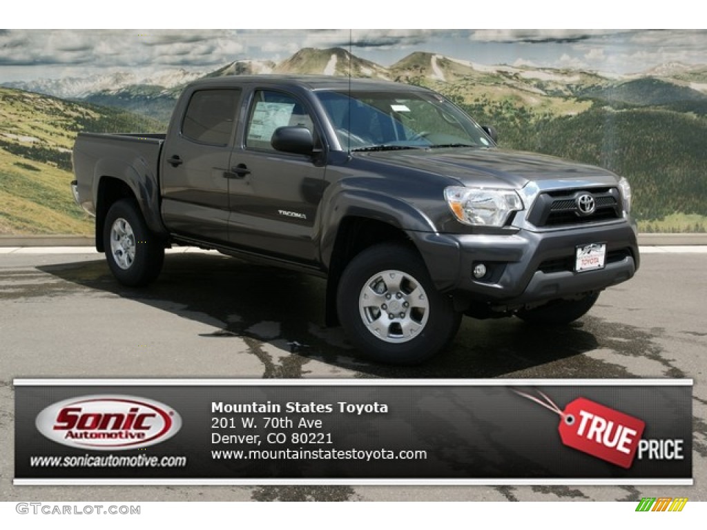 2013 Tacoma V6 SR5 Double Cab 4x4 - Magnetic Gray Metallic / Graphite photo #1