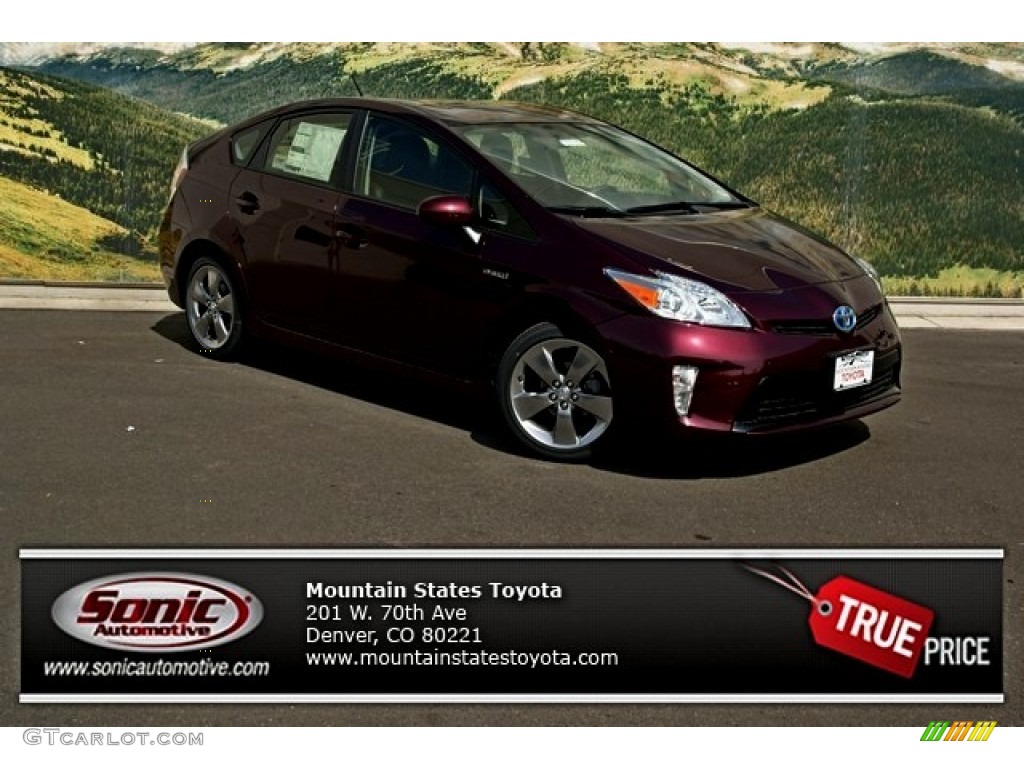 2013 Prius Persona Series Hybrid - Dark Cherry Pearl / Dark Gray photo #1