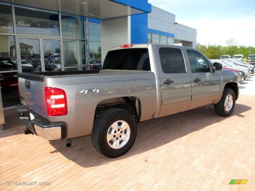 2009 Silverado 1500 LT Crew Cab 4x4 - Graystone Metallic / Ebony photo #12