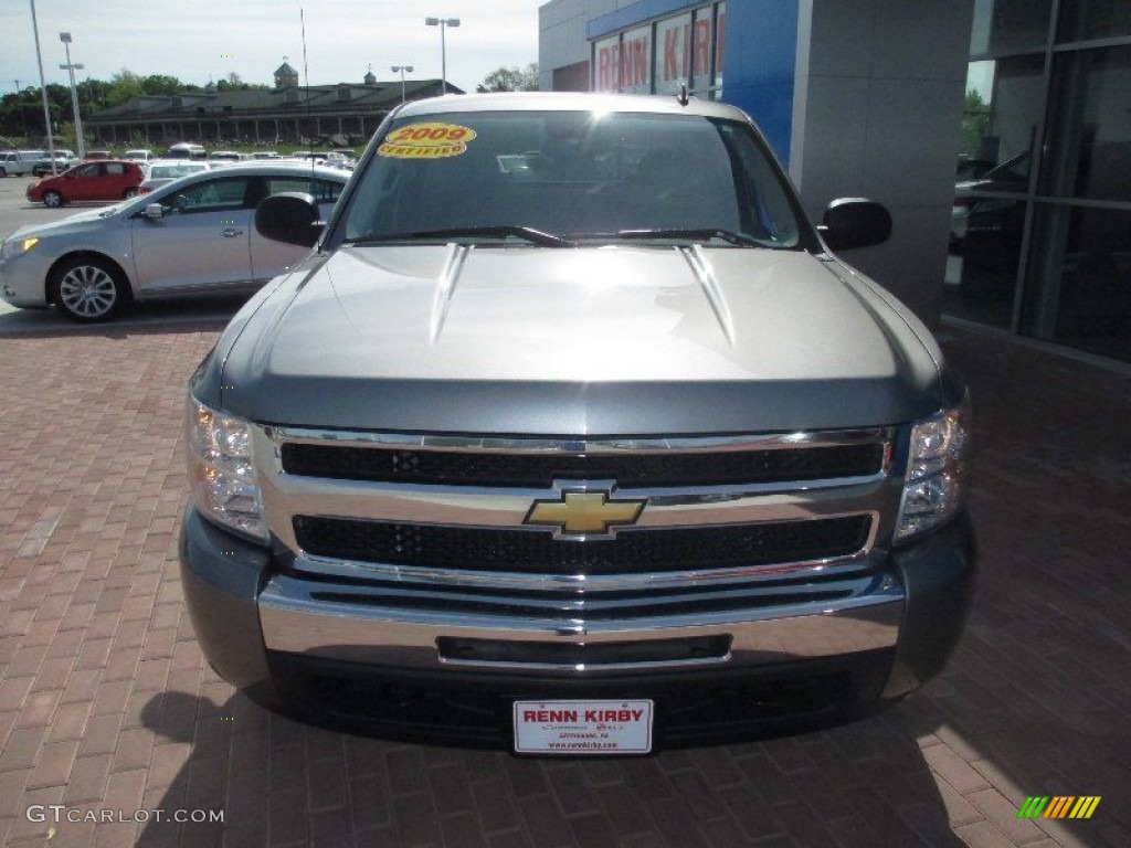 2009 Silverado 1500 LT Crew Cab 4x4 - Graystone Metallic / Ebony photo #16