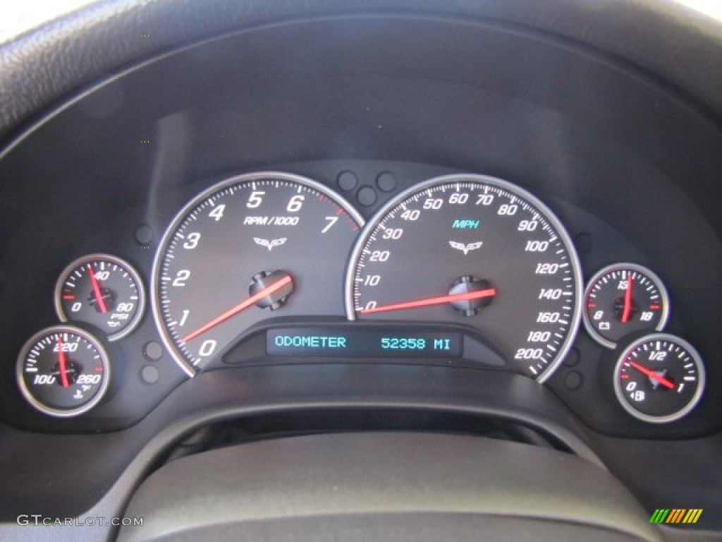 2008 Chevrolet Corvette Coupe Gauges Photo #81071061