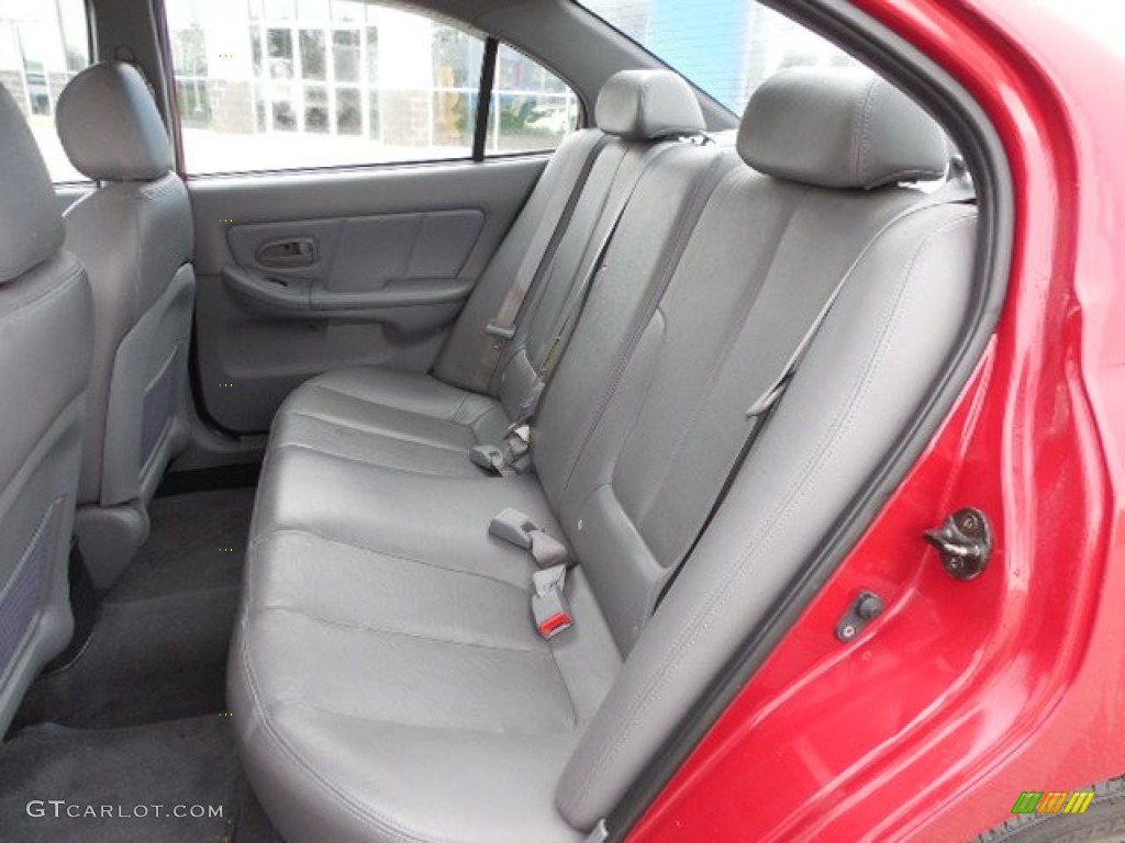 2005 Elantra GT Sedan - Electric Red Metallic / Gray photo #8