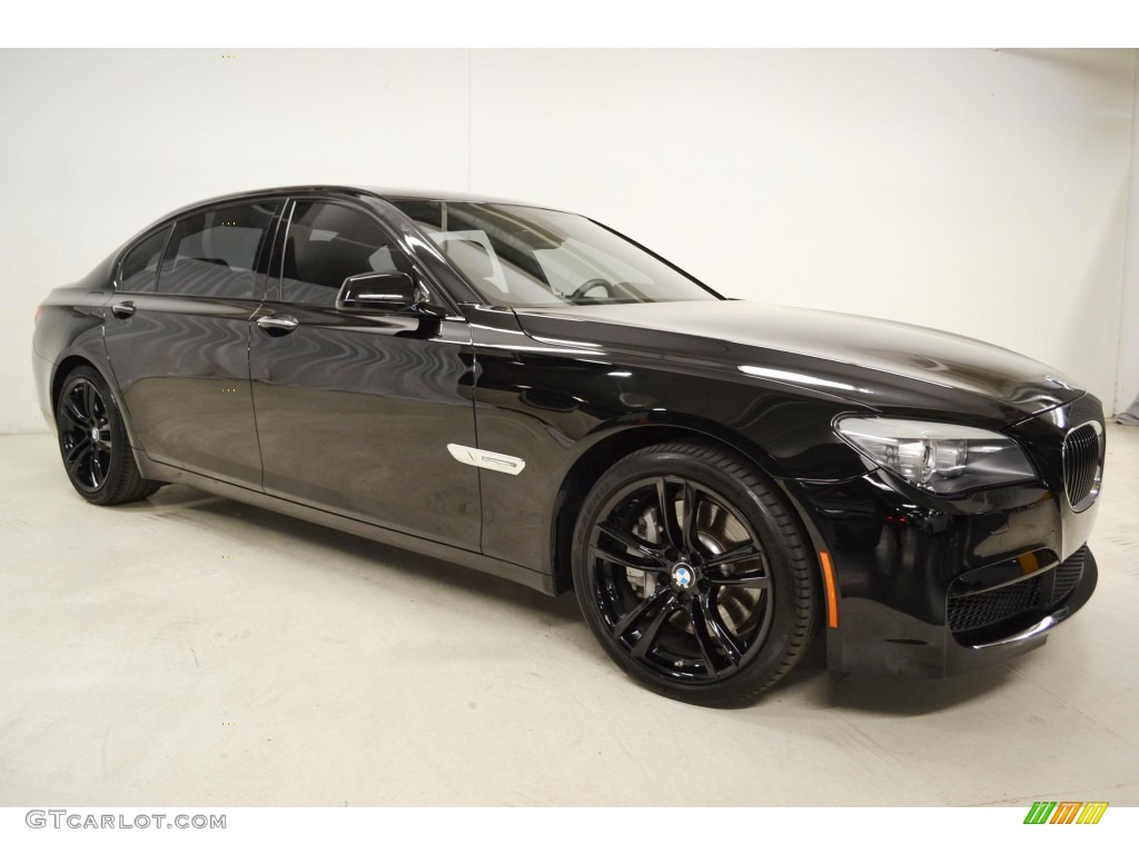 Black Sapphire Metallic 2012 BMW 7 Series 750Li Sedan Exterior Photo #81072126