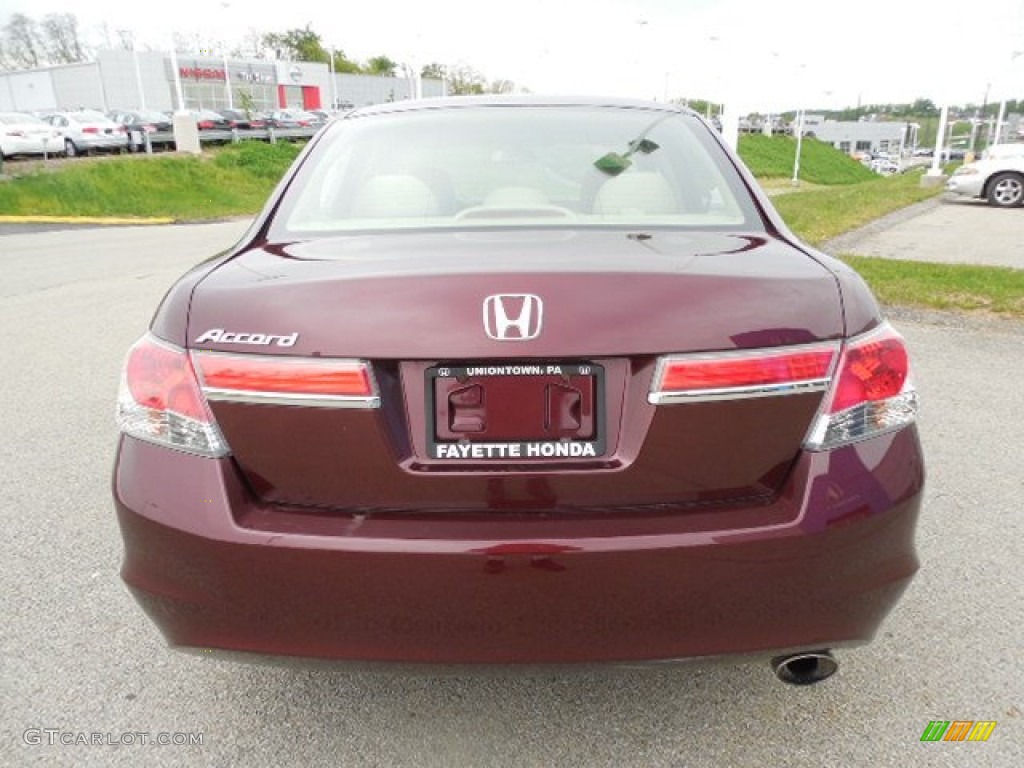 2011 Accord LX Sedan - Basque Red Pearl / Ivory photo #3