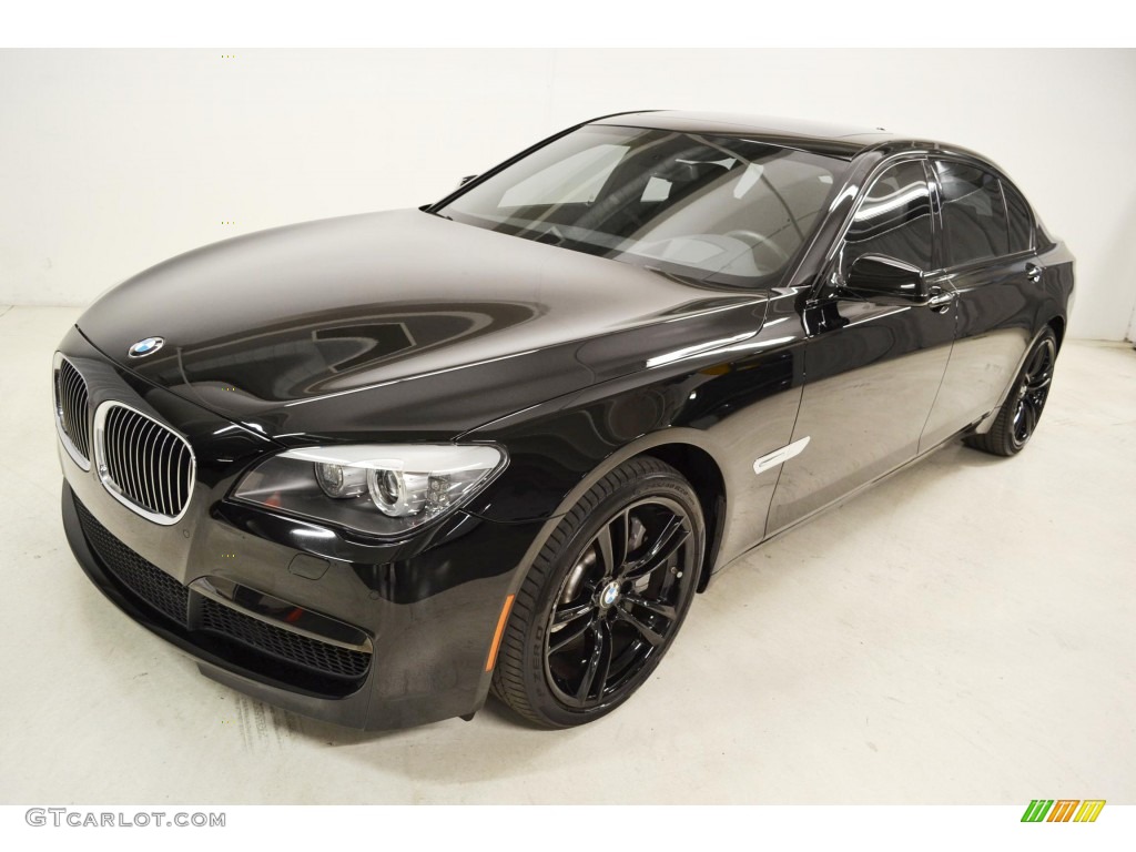 Black Sapphire Metallic 2012 BMW 7 Series 750Li Sedan Exterior Photo #81072205