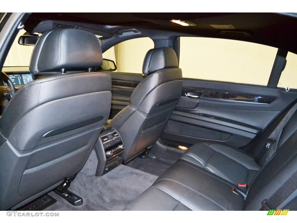 2012 BMW 7 Series 750Li Sedan Rear Seat Photo #81072393