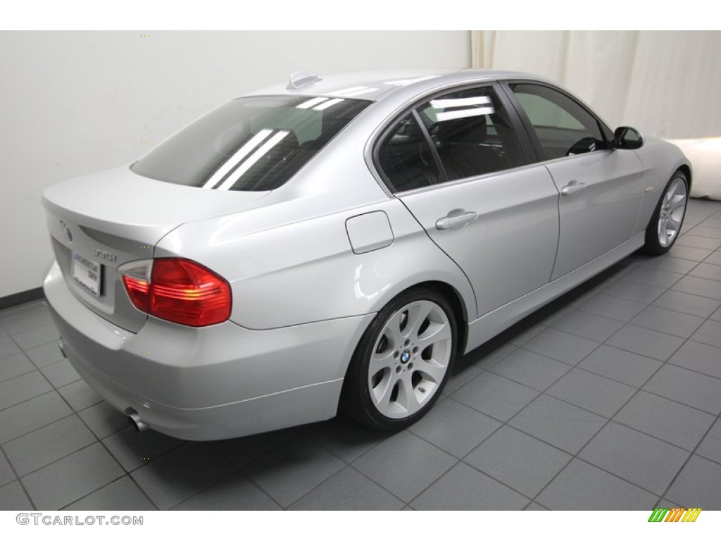 2008 3 Series 335i Sedan - Titanium Silver Metallic / Black photo #11