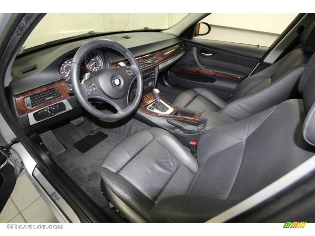 Black Interior 2008 BMW 3 Series 335i Sedan Photo #81073146
