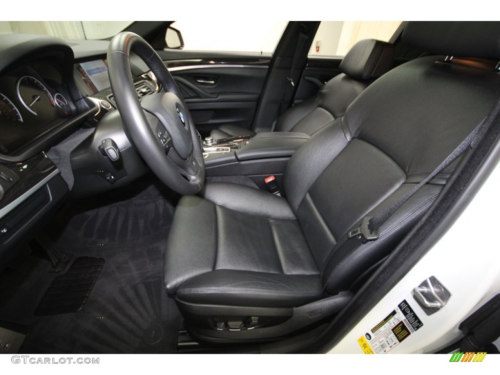 Black Interior 2012 BMW 5 Series 535i Sedan Photo #81073383